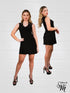 Cutout Shoulder Strap V Neck Midi Dress for Women - D026